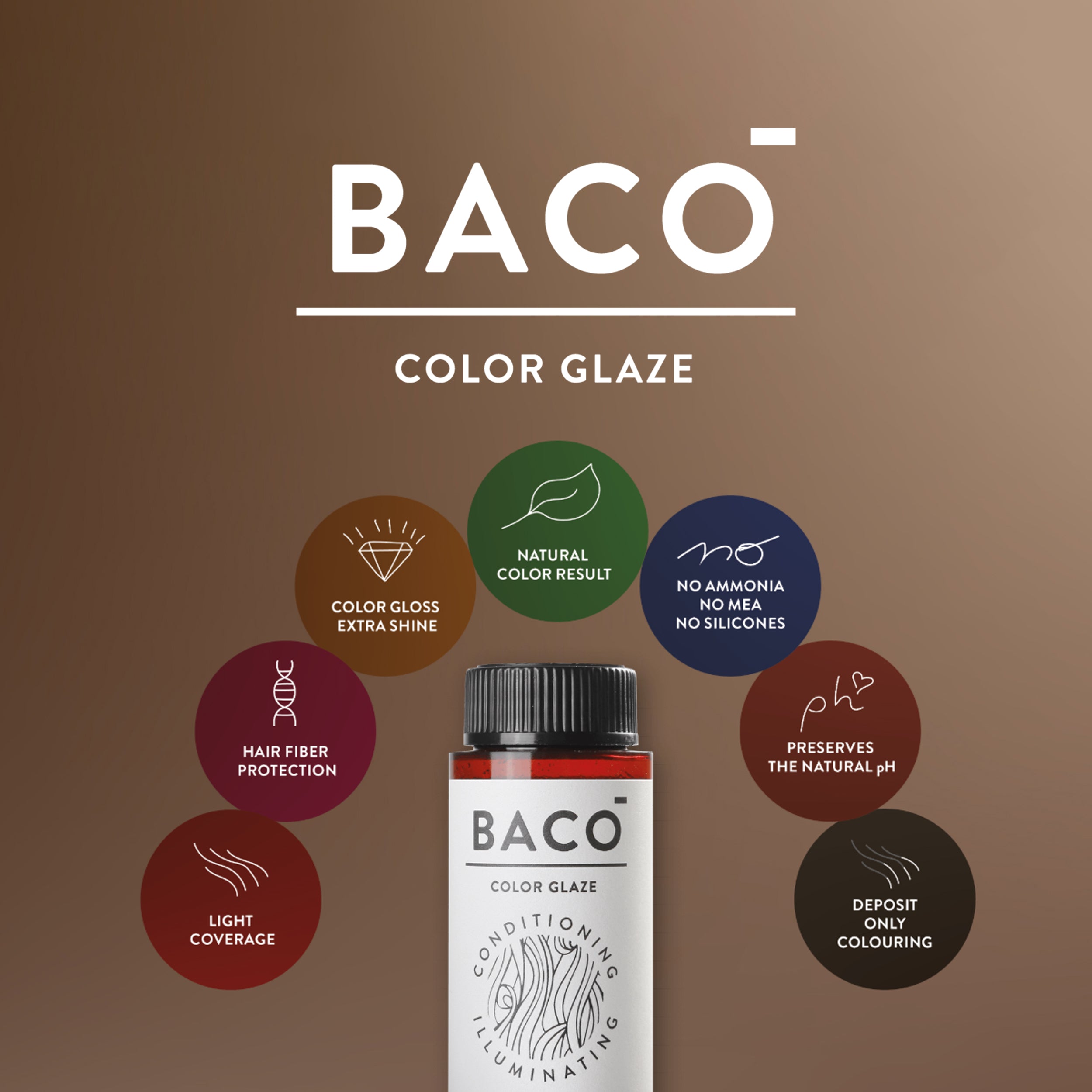 BACO Color Glaze Demi Permanent Hair Color | Naturals