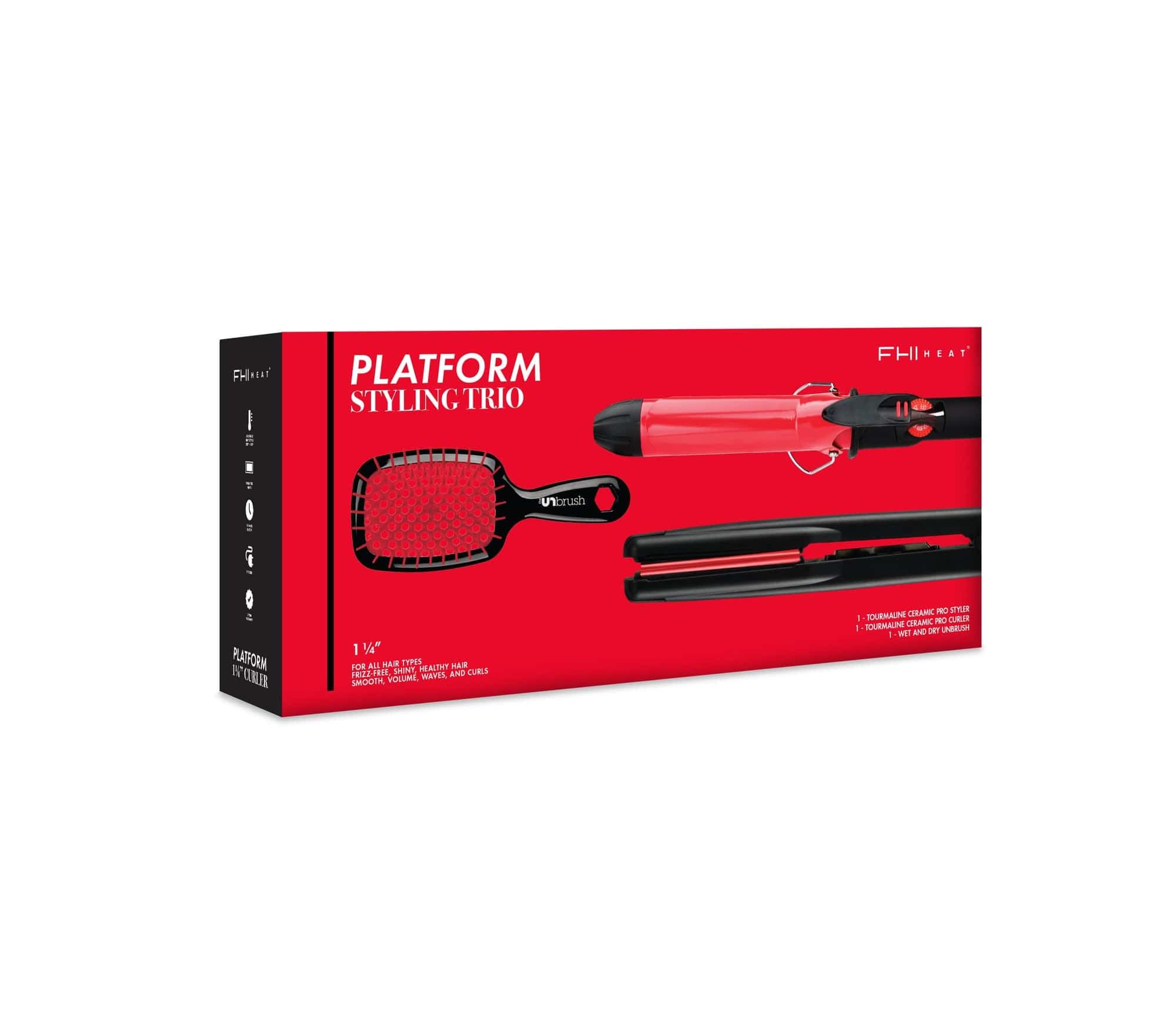 FHI Platform Styling Trio - Red 1 1/4"