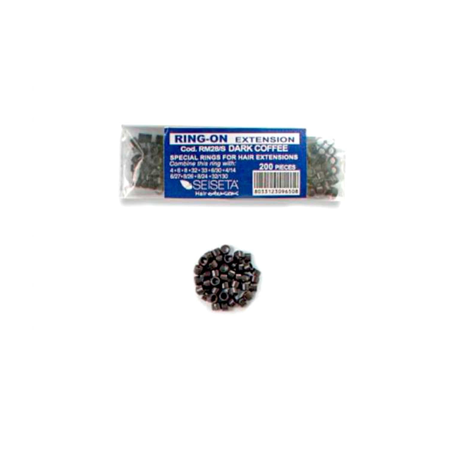 Seiseta Aluminium Rings Kit Dark Coffee 200 Pcs