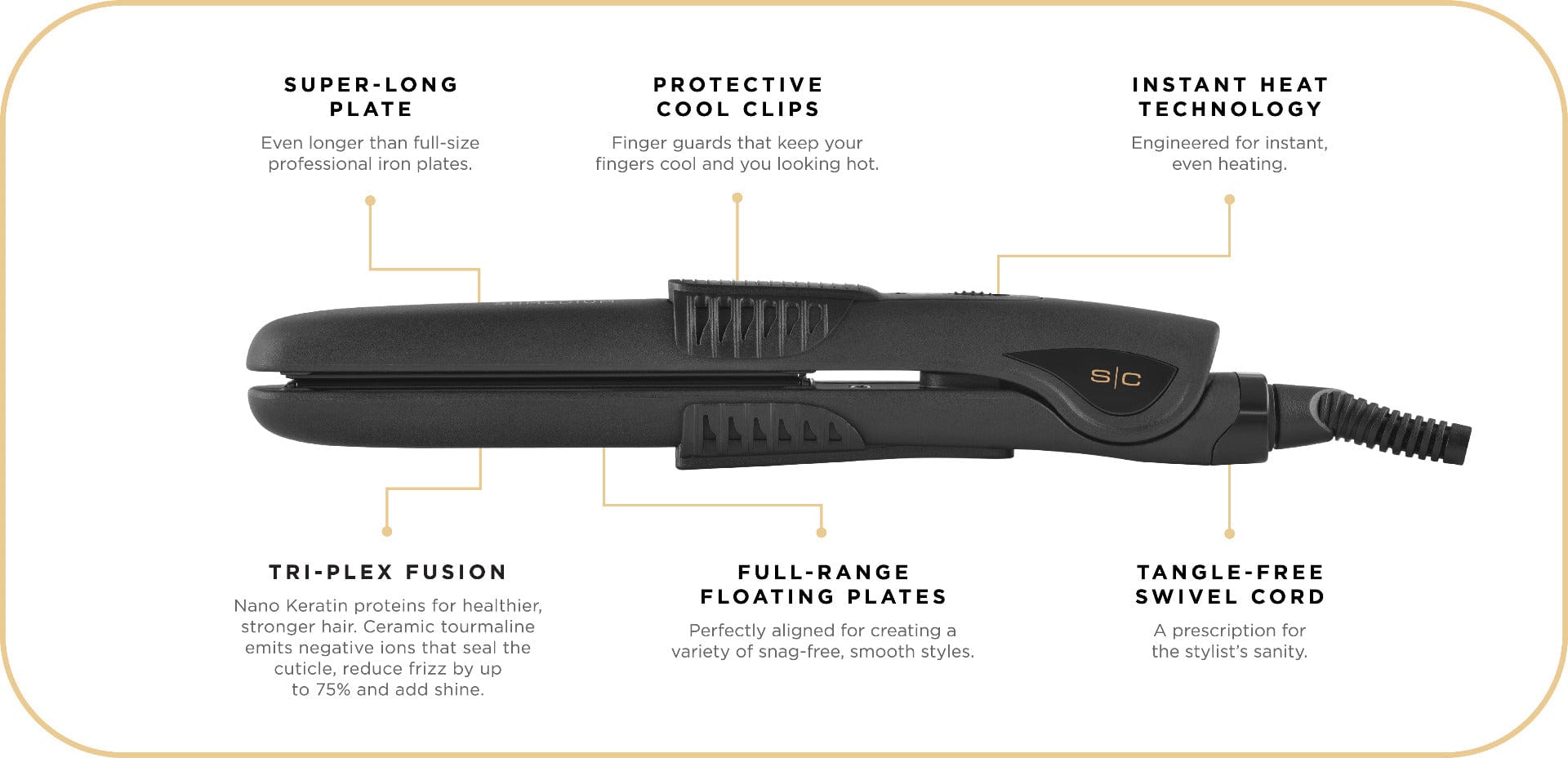 Stylecraft Schmedium Palm Pofessional Iron (White Available)