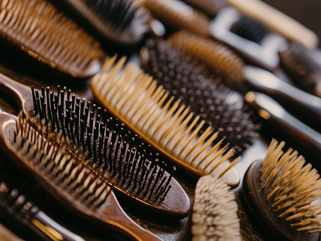 Hair Salon Accessories, Supplies and Basics. Towels, Brushes, Combs.