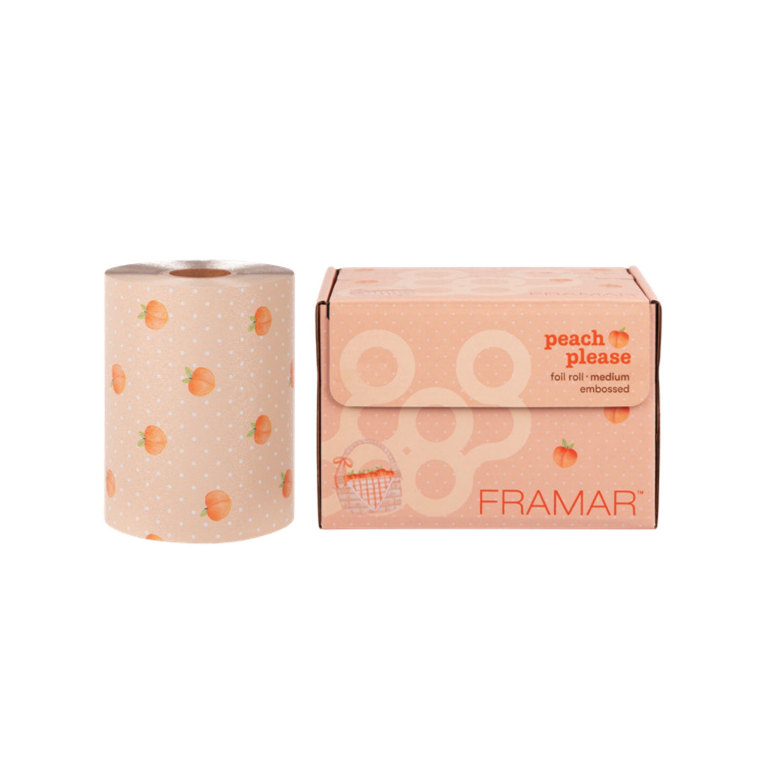 Framar Peach Please Embossed Foil Roll