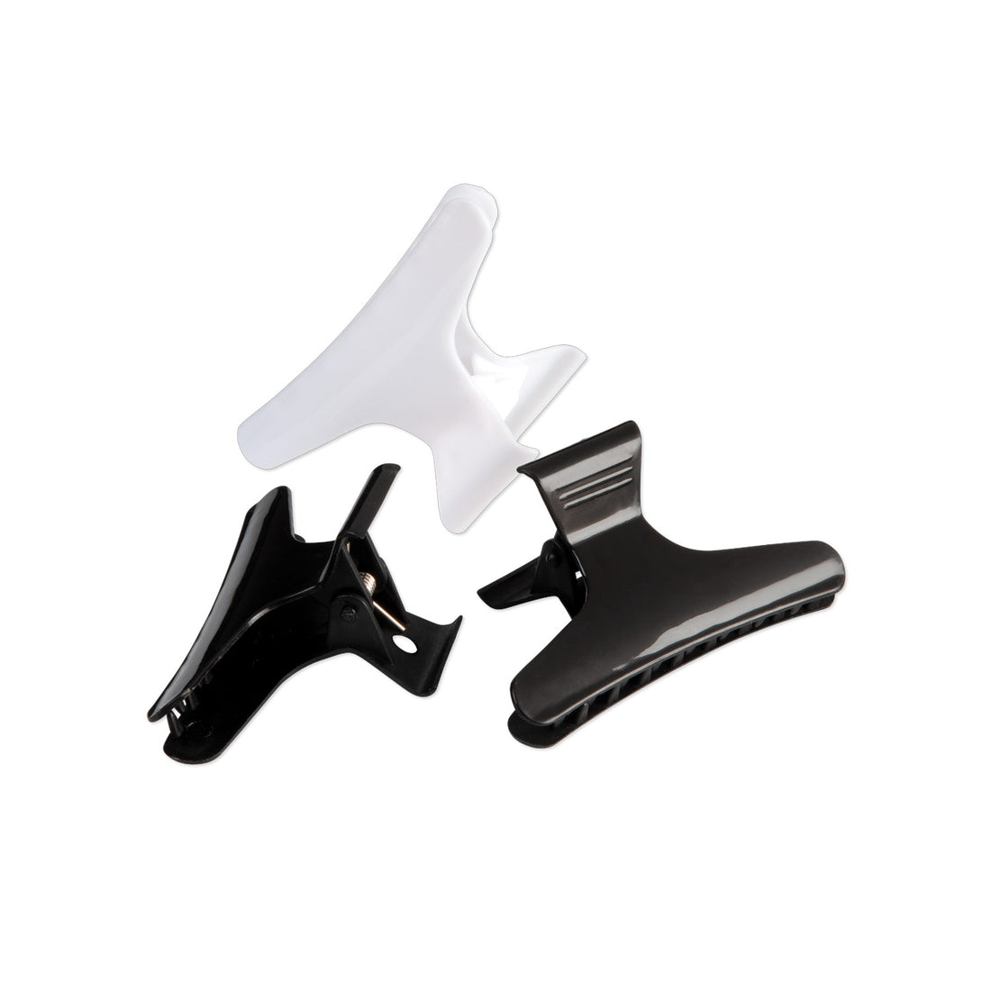 Burmax - Butterfly Clamps, Wide, Black &amp; White - 3"