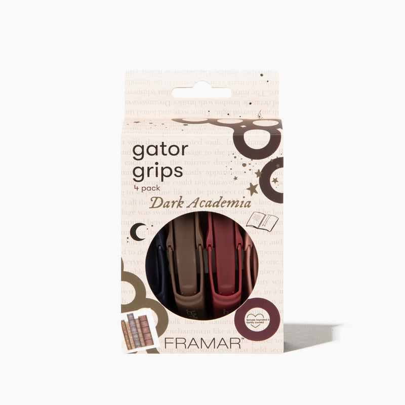 Framar Dark Academia Gator Clips 4 Pack