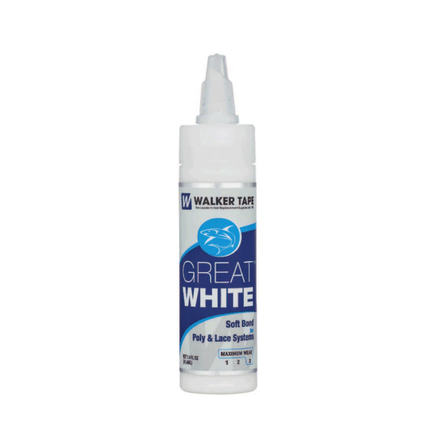 Walker Tape® Great White Twist-Top Liquid Hair Extension Adhesive 1.4 fl oz