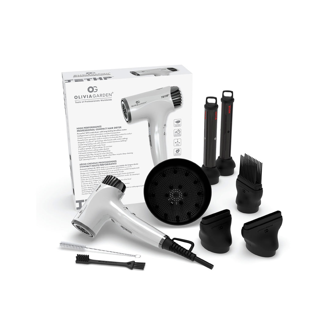 Olivia Garden JET HP High Performance Professional Compact Hair Dryer