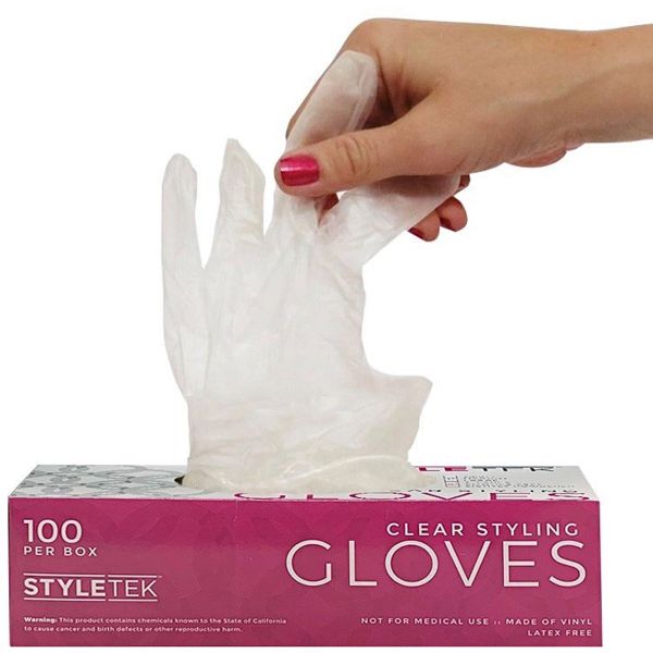 Styletek Black &amp; Pink Coloring Gloves