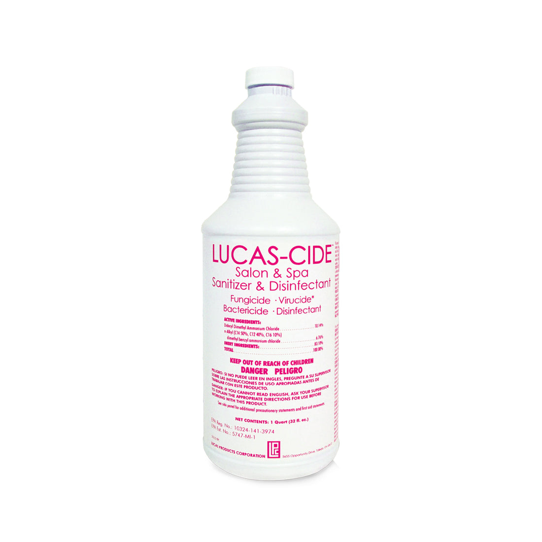 Lucascide. Fungicide, Virucide, Bactericide &amp; Disinfectant 32 oz Shop Salon Products Online GEORGIA ATLANTA ROME ROCKMART