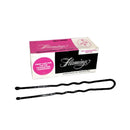 Flamingo Crimped Ball Tipped Hair Pins 3"