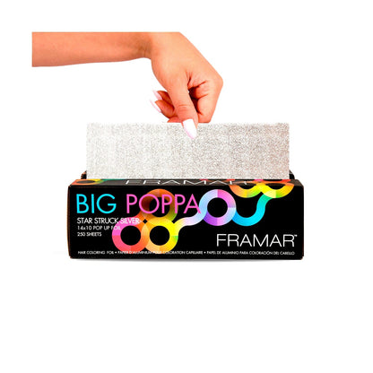 Framar 10x14 Big Poppa Pop Ups Star Struck Silver 250 Sheets