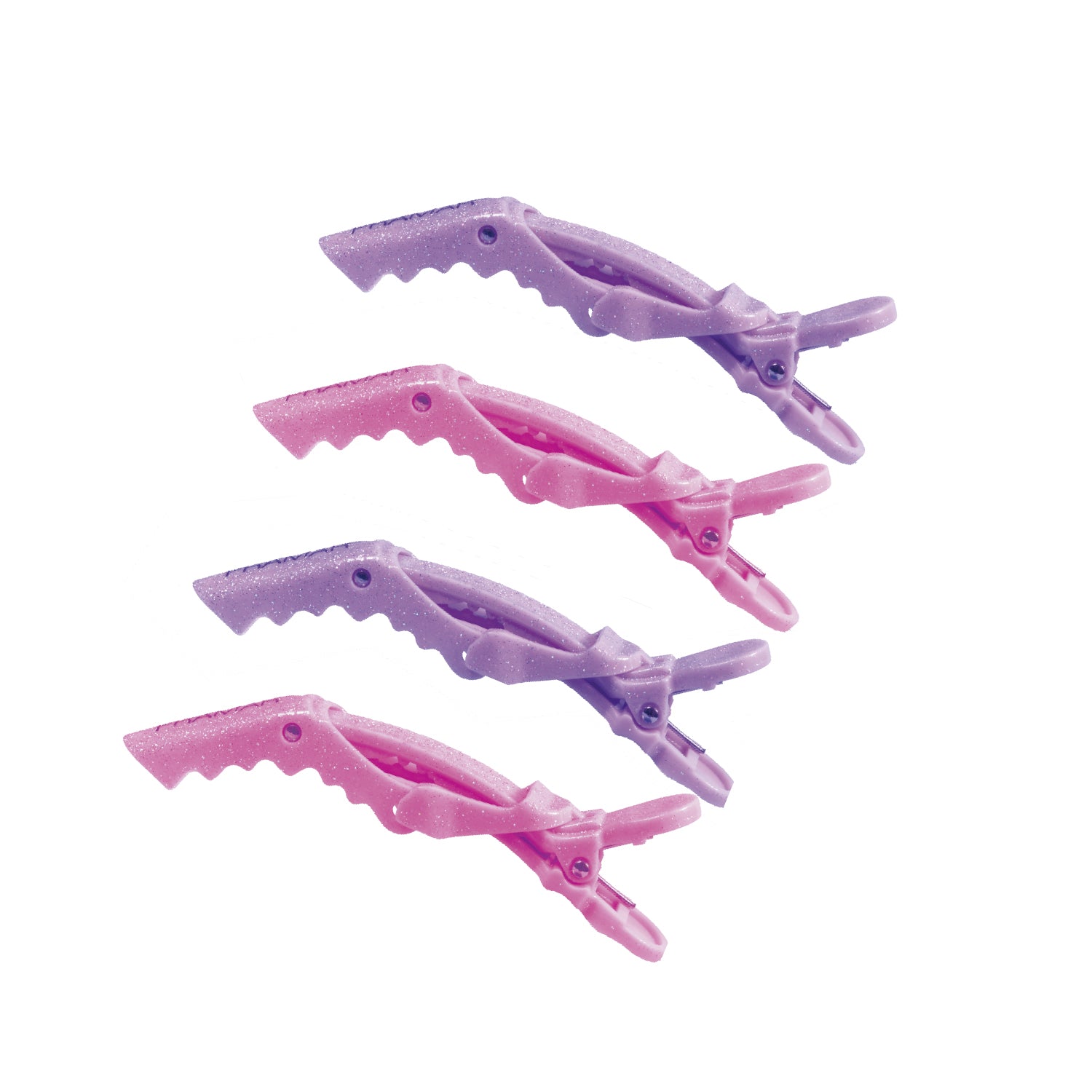 Framar Y2K Glitter Gator Clips 4 Pack Shop Salon Products Online GEORGIA ATLANTA ROME ROCKMART