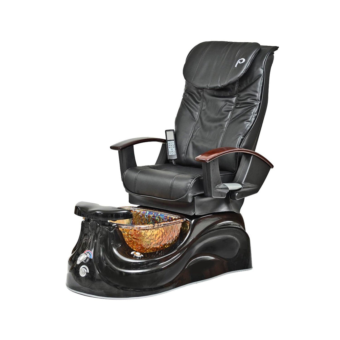 Pibbs PS65 San Marino Pipeless Pedicure Spa w/ Glass Bowl &amp; Shiatsu Massage