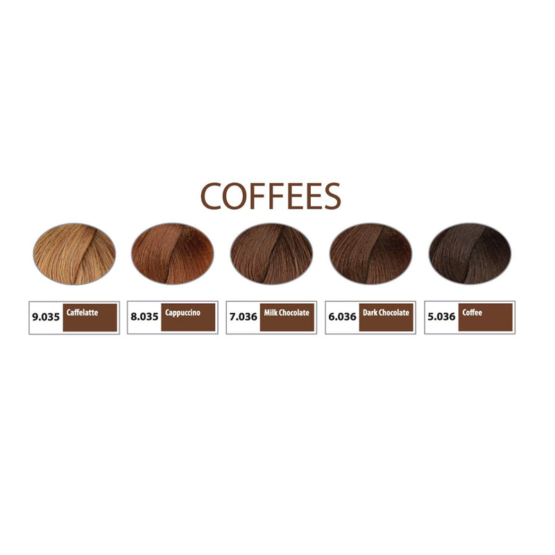 REF Permanent Hair Color, Coffees