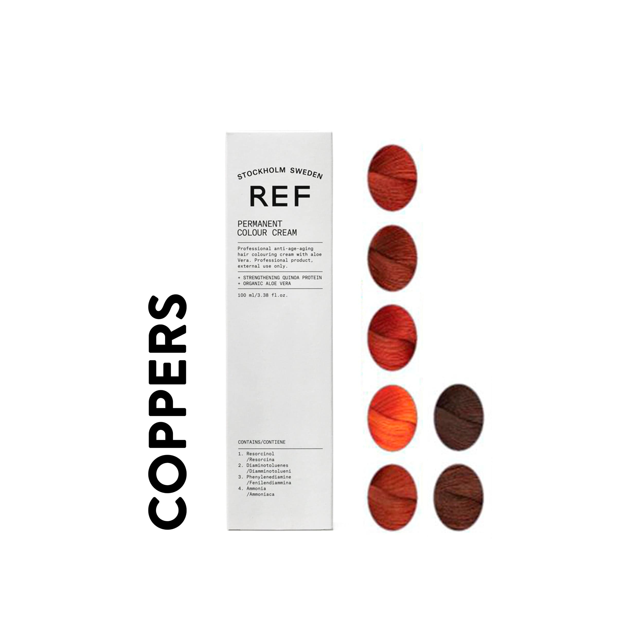 REF Permanent Hair Color, Coppers