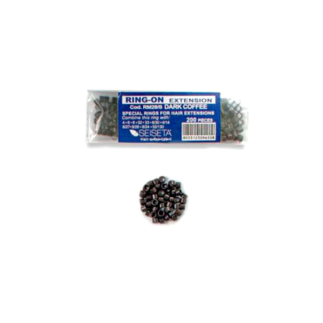 Seiseta Aluminium Rings Kit Dark Coffee 200 Pcs