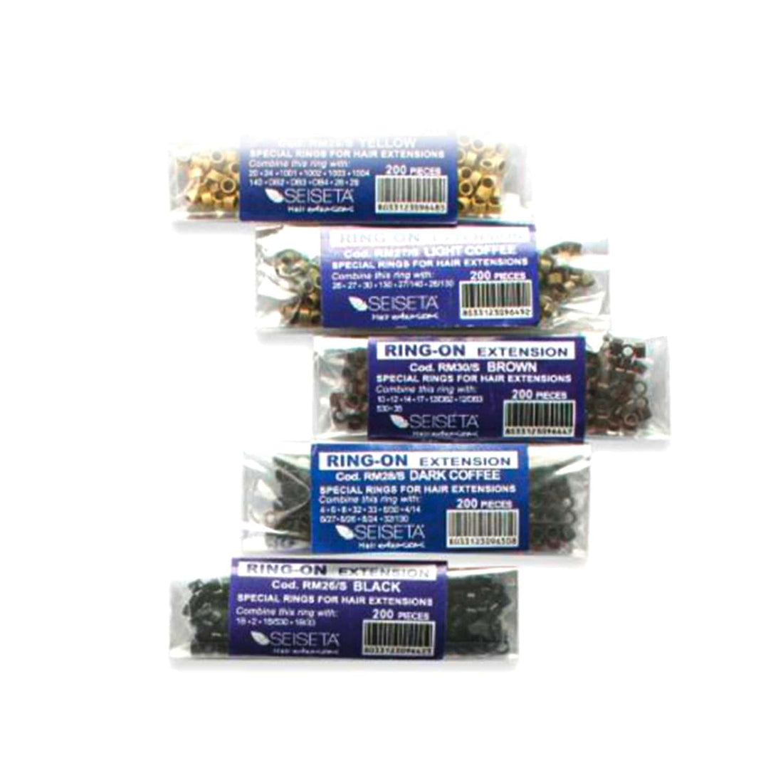 Seiseta  Aluminium Rings Kit Mixed Colors  1000 Pcs