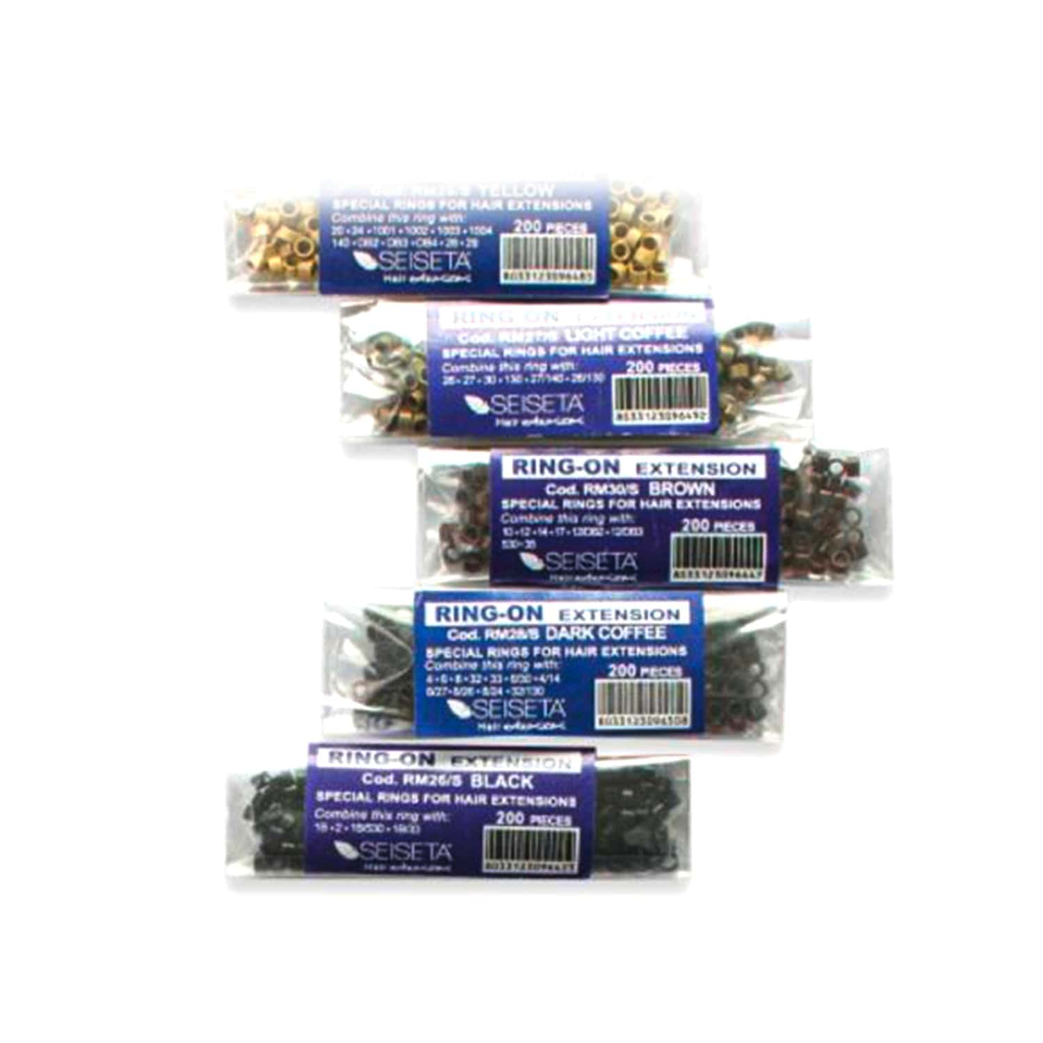 Seiseta  Aluminium Rings Kit Mixed Colors  1000 Pcs